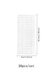 1set/1200pcs Self-Adhesive Storage Classification Stickers For DIY Blank Labels, Can Be Written Back To School - White - View 4
