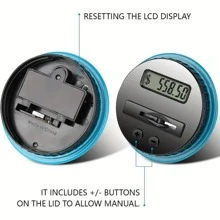 1 件數位數錢罐：800 + 硬幣容量，存錢筒由 2 顆 AAA 電池供電（不包括在內） - 黑色 - 查看 4