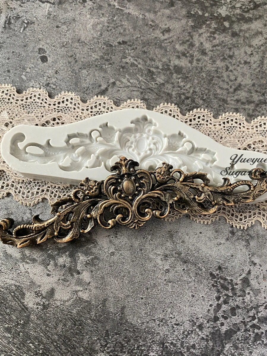 1pc Retro Style Creative Design Silicone Mold For Diy