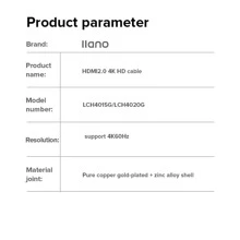 4K/60Hz連接線-HDMI高速HDMI2.0高清數據線合金適用於 - 黑色 - 查看 6