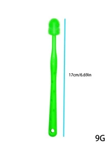 Cepillo de dientes para mascotas Set para gatos con perros con Pasta de dientes , pequeño de silicona Cepillo para limpieza dental - Multicolor - Ver 2