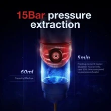 Car & Home DC12V 3-in-1 Portable Coffee Machine Maker 15 Bar for Expresso Coffee Maker For Nespresso Dolce Pod Capsule Coffee Powder - Black - View 3