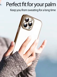 Hadaasi 超薄硬质透明电镀防刮镜头保护手机壳，兼容苹果 17 Pro/17 Pro Max、Air、17/16 Pro/16 Pro Max/16 Plus/16、15 Pro/15 Pro Max/15 Plus/15、14 Pro/14 Pro Max/14 Plus/14、13 Pro/13 Pro Max/13、12 Pro/12 Pro Max/12、11 Pro Max/11/11 Pro、XS Max/XR/XS/X - 金色 - 查看 9