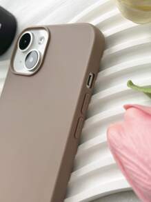 Plain Phone Case - Coffee Brown - View 2