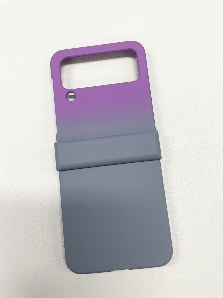 日韩风简约个性化撞色手机壳，兼容三星 Z Flip 4 折叠屏和 Z Flip 3。 - 彩色 - 查看 1