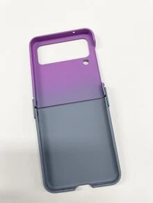 日韩风简约个性化撞色手机壳，兼容三星 Z Flip 4 折叠屏和 Z Flip 3。 - 彩色 - 查看 3