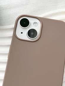 Plain Phone Case - Coffee Brown - View 4