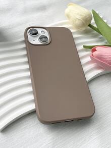 Plain Phone Case - Coffee Brown - View 6