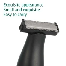 4 合 1 男士和女士電動毛髮修剪器刮鬍刀套裝,usb 充電防水刮鬍刀,適用於眉毛、鼻子、臉部、腿部、腋下、便攜式除毛器、個人護理工具 - 墨綠色 - 查看 5