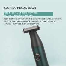 4 合 1 男士和女士電動毛髮修剪器刮鬍刀套裝,usb 充電防水刮鬍刀,適用於眉毛、鼻子、臉部、腿部、腋下、便攜式除毛器、個人護理工具 - 墨綠色 - 查看 10