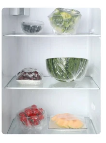 200pcs Thickened PE Plastic Food Wrap Bag For Fruits - White - View 4