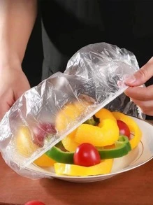 200pcs Thickened PE Plastic Food Wrap Bag For Fruits - White - View 6