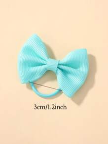 20 Dây Buộc Tóc Nơ Màu Đơn Giản Và Đa Năng Cho Trẻ Em - Nhiều màu - Xem 3