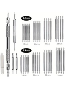 Un Conjunto De Herramientas Prácticas Para La Reparación De Relojes - Plateado - Ver 1