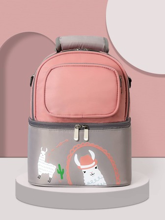 1片嬰兒尼龍恆溫隔熱,大容量時髦專業後牛奶包,適用於日常使用