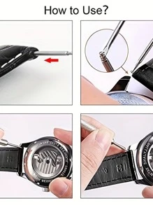 Un Conjunto De Herramientas Prácticas Para La Reparación De Relojes - Plateado - Ver 6