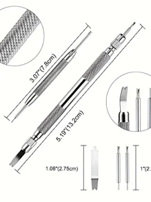 Un Conjunto De Herramientas Prácticas Para La Reparación De Relojes - Plateado - Ver 2