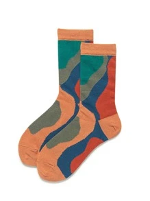 Color Block Crew Socks - Multicolor - View 1