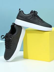 Zapatillas deportivas de moda adecuado para cualquier ocasión - Blanco y Negro - Ver 3