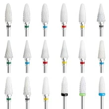 電動指甲鑽頭美甲打磨,磨光,除去死皮,去甲油頭,去除剪切器位於家庭美容沙龍的指甲油刀片 - 藍色 - 查看 2