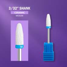 電動指甲鑽頭美甲打磨,磨光,除去死皮,去甲油頭,去除剪切器位於家庭美容沙龍的指甲油刀片 - 藍色 - 查看 8