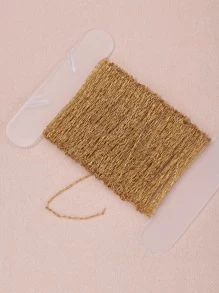 10m/roll Simple Stainless Steel Gold Color Ultra Thin Chain For Diy Necklace, Bracelet Making And Jewelry Wholesale - Yellow Gold - View 4