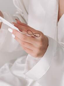 STARTTOOS Tattoo Sticker,1 Sheet Heart Pattern Temporary Tattoos For Women,Heart Tattoo Stickers Adults,Fake Tattoos That Look Real,For Women and Girls - Black - View 6