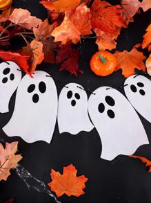 1pc 400cm Halloween Paper Hanging Decoration - Silver - View 3