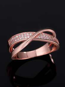 1 chiếc nhẫn Cubic Zirconia thanh lịch, phù hợp cho nữ, có thể đeo trong đám cưới, lễ đính hôn, ngày Valentine và các dịp khác, cũng là một món quà tuyệt vời cho ngày Valentine hoặc quà tặng cho mẹ. - Hoa hồng vàng - Xem 4