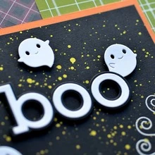 1 pieza inglés palabra de metal acero carbono Cuchillo Molde para DIY realce con corte - Plateado - Ver 3