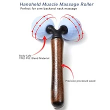 lyanxinlei Y-Shaped 360° Body Massage Roller, Manual Skin Massage Tool - Blue - View 7