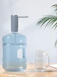 1pc USB Rechargeable Smart Touch Sensing Electric Water Pump With Folding Feature, Essential For Barrelled Water - Grey - View 2