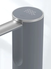 1pc USB Rechargeable Smart Touch Sensing Electric Water Pump With Folding Feature, Essential For Barrelled Water - Grey - View 4