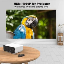 Ubisheng Decoder DVB-T2 Digital Terrestrial Receiver Mini Stick HDMI-Compatible HD1080P H.265 HEVC 10 Bit, Dolby Audio And USB/PVR Multimedia Support [2-In-1 Remote Control Included]TV Invisible Mini Stick - Black - View 3
