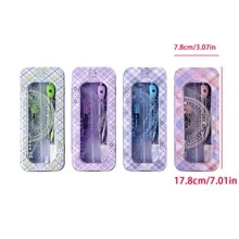 1 Set rosa Zeichenwerkzeug Set, enthält Lineal, Geodreieck, Winkelmesser für Studenten - Pink - Übersicht 4