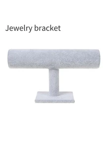 1pc Velvet Bracelet & Bangle Display Stand - Grey - View 3