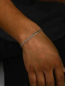 Vòng Tay Chuỗi Nam - Bạc - Xem 3