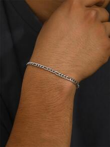 Vòng Tay Chuỗi Nam - Bạc - Xem 1