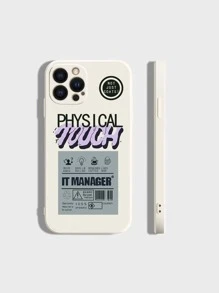 Letter Graphic Phone Case - Multicolor - View 1