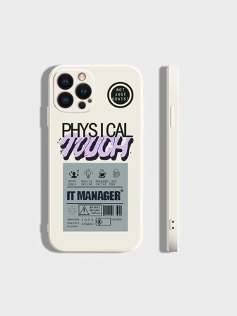 Handyhülle mit Buchstaben Grafik,