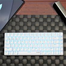 AJAZZ AK33 Wired Mechanical Keyboard Key Cable Separation 82 Keys Green Axis Color Mixing BT5.0 - Black - View 5