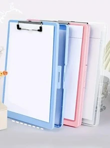 1pc Random Color Exam Paper Organizer File Folder - Multicolor - View 2