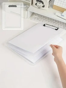 1pc Random Color Exam Paper Organizer File Folder - Multicolor - View 3