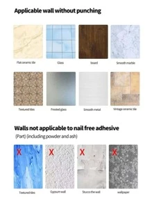 1pc Simple Black Hollow Wall Mounted Storage Shelf, Modern Iron Bathroom Storage Rack For Household Bathroom - Black - View 5