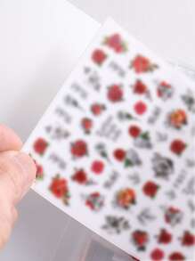 80格空美甲滑轨收纳册透明贴纸架整理册展示设计美甲工具照片展示架，美甲用品，美甲工具，美甲艺术工具，返校季，美甲，美甲贴片工具 - 白色 - 查看 4