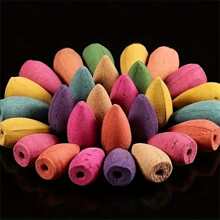 20入組/50入組/100入組混合天然倒流塔香煙線香錐倒流塔倒流檀香子家用空氣淨化器混合倒流錐，香膏，室內艾草香薰煙線香，除臭廁所浴室香薰，完美的冥想，瑜伽和放松，創意禮物，節日裝飾，生日用品，派對裝飾 - 混色 1包 100pcs - 查看 3