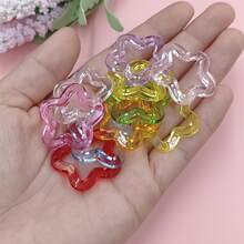 10入組/套時尚星形設計DIY珠子適合女士適用於珠寶製作 - 彩色 - 查看 3