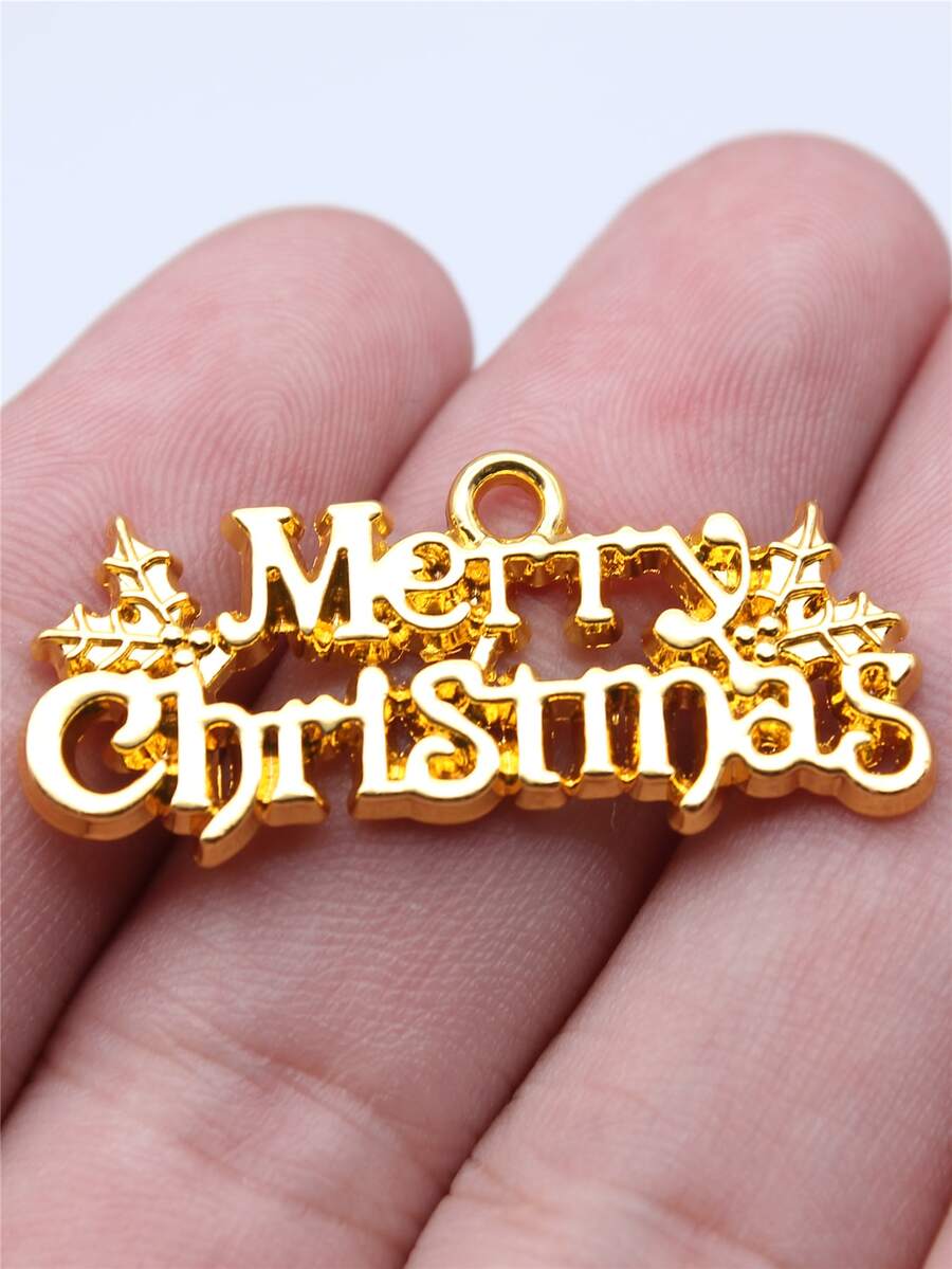 5入組聖誕主題吊墜DIY首飾製作用品,手工製作材料