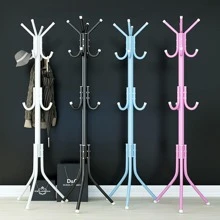 Coat Rack, Metal Storage Rack, Clothes Hanger - White - View 2