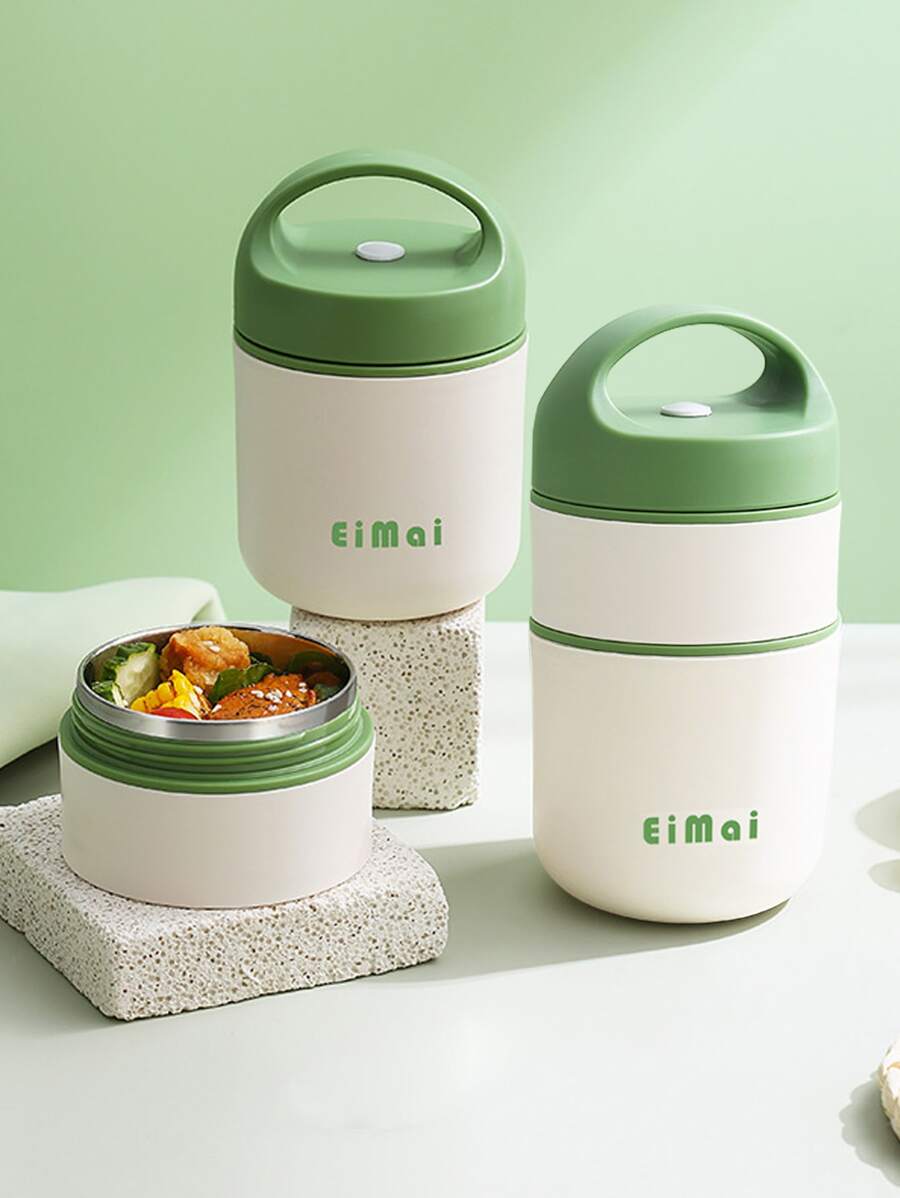 1 件 304 不锈钢迷你午餐盒，厨房，圣诞礼物，学校用品 - 薄荷綠 - 查看 1